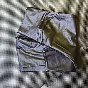 Black Shiny Yoga/dress pants